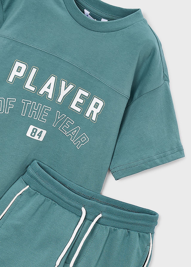 Комплект, Футболка + шорти, Зелений, Mayoral Іспанія, 26VL